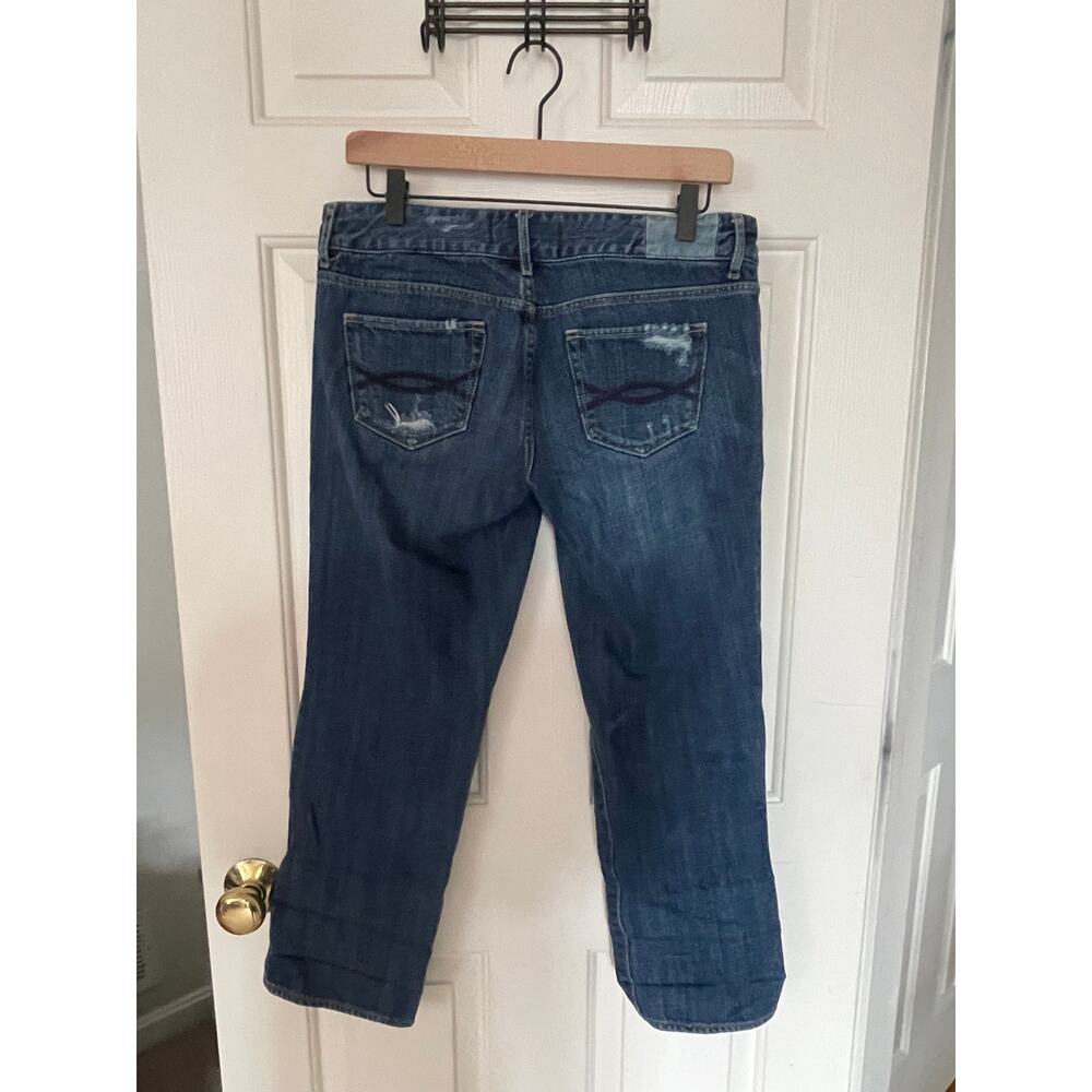 Vintage Abercrombie & Fitch Distressed Jeans Size 6 All Cotton Made in Hong Kong - Picture 2 of 8